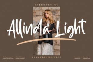 Allinda Light Handwritten LS Font Download