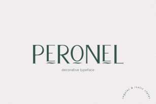 Peronel, Decorative font Font Download