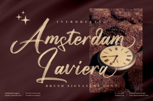 Amsterdam Laviera Brush Script Font LS Font Download