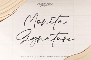 Monita Signature Font Download