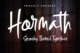 DS Hormath - Spooky Themed Font Download