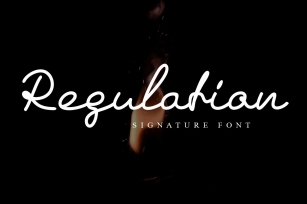 Regulation Signature Font Download