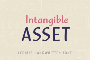 Intangible Asset Font Download