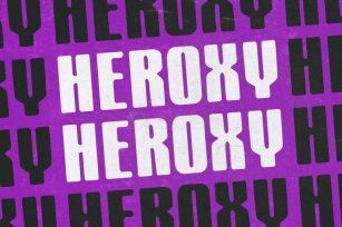Heroxy Display Sans Serif Font Font Download