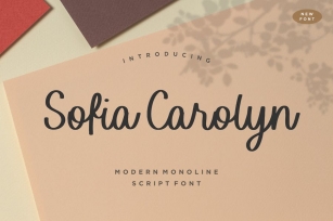 Sofia Carolyn Script Font YH Font Download