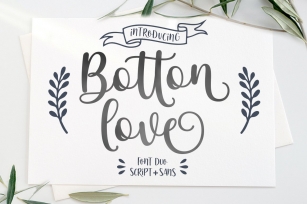 Botton Love Script DUO Font Download