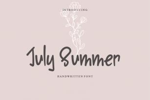 July Summer Font Download