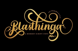 Blasthinga Script Calligraphy Font Download