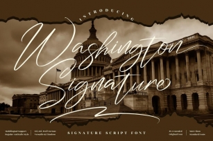 Washington Signature Signature LS Font Download