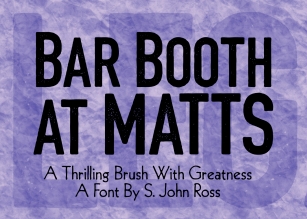 Bar Booth at Matts Font Download