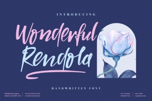 Wonderful Rendola Handwritten LS Font Download