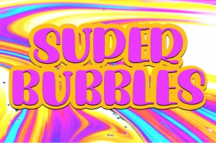 Super Bubbles Cute Display Font Download