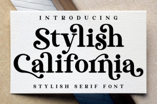 Stylish California Serif LS Font Download