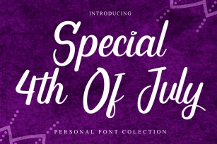 Special 4th of July Font Download