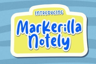 Markerilla Notely Font Download