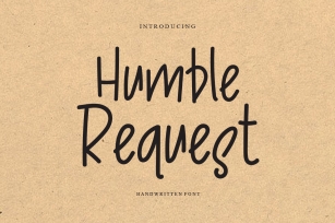 Humble Rquest Font Download