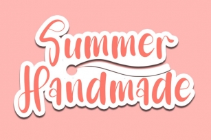 Summer Handmade Font Download