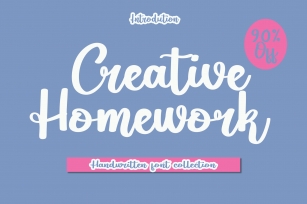 Creative Homework Font Download