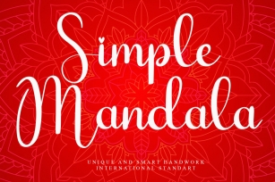 Simple Mandala Font Download