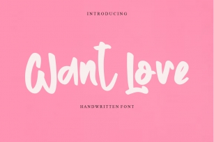 Want Love Font Download