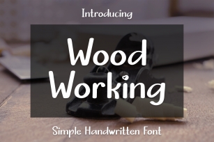 Wood Working Font Download