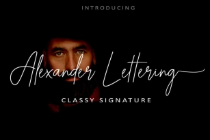 AM Alexander Lettering - Classy Signature Font Download