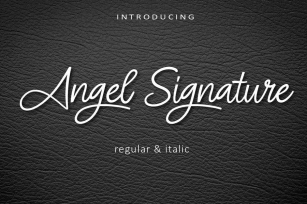 AM Angel Signature Font Download