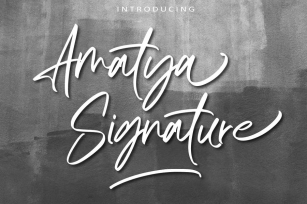 AM Amatya Signature Font Download
