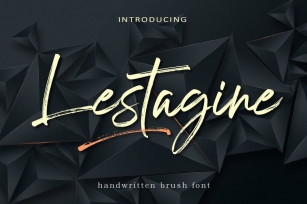 AM Lestagine - Handwritten Brush Font Font Download