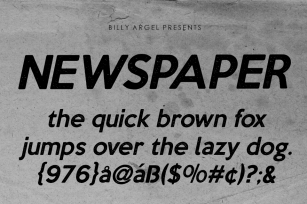 NEWSPAPER Font Download