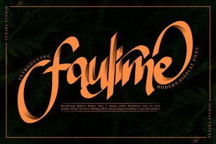 Faulime | Modern Display Font Font Download