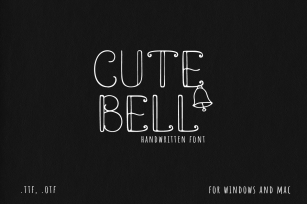 Cute Bell. Handwritten Font Download