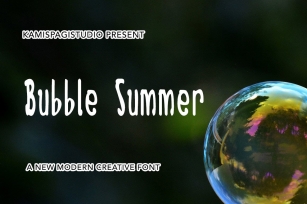 Bubble Summer Font Download