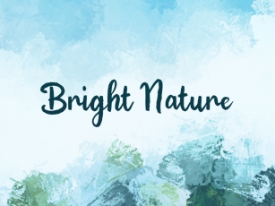 B Bright Nature Font Download