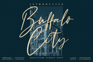 Buffalo City Signature Script Font LS Font Download