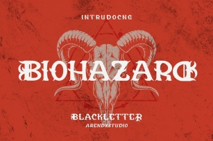 Biohazard - Blackletter Font Font Download