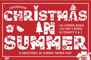 Christmas in Summer Font Download