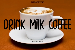 Drink Milk Coffee Font Download