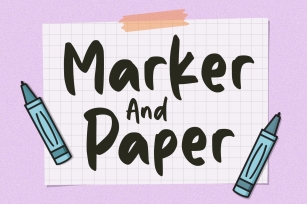 Marker and Paper Font Download