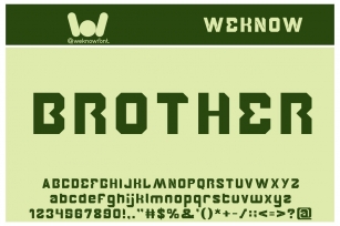 Brother Font Download