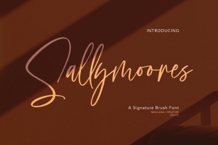 Sallymoores Signature Brush Font Font Download