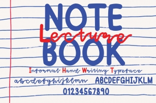 Notebook Lecture Font Download