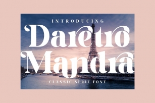 Daretro Mandra Luxury Serif Font LS Font Download