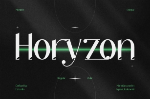 Modern and Unique Font - Horyzon Font Download