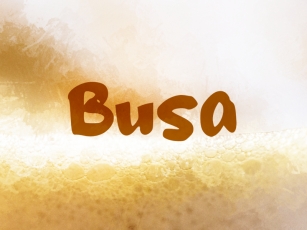 B Busa Font Download