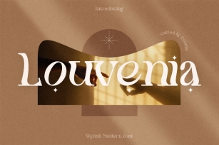 Stylish Modern Font -  Louvenia Font Download