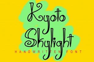 Kyoto Skylight Font Download