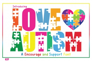 Love Autism Font Download