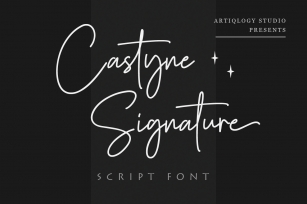 Castyne Signature Font Download