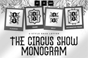 The Circus Show Monogram Font Download